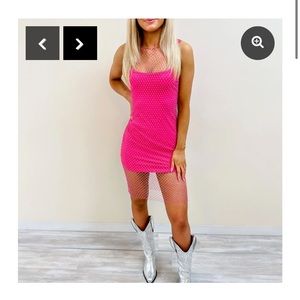 Indie Collection - Embellishment mini dress - Pink